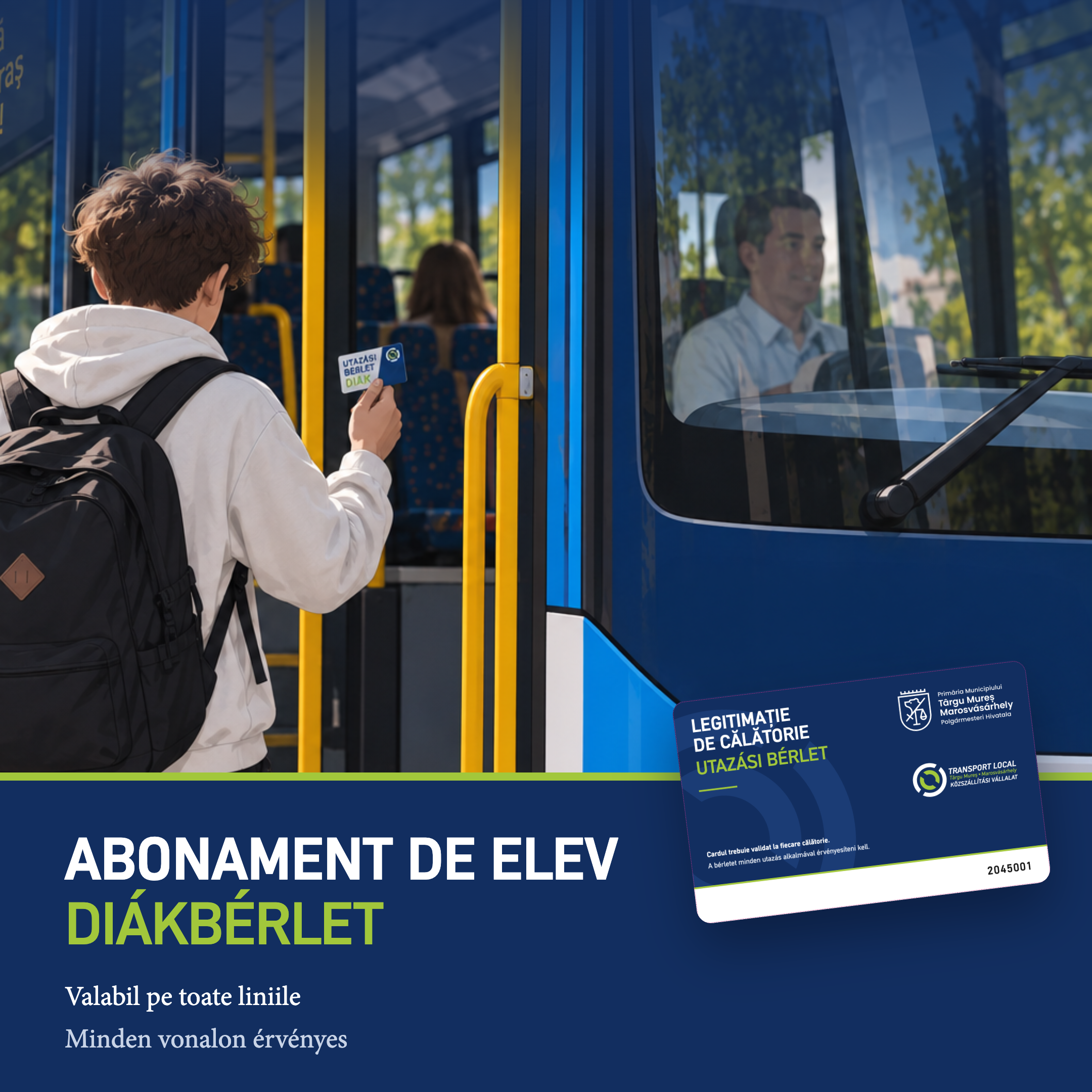 Din 15 septembrie poți solicita noul abonament pentru elevi